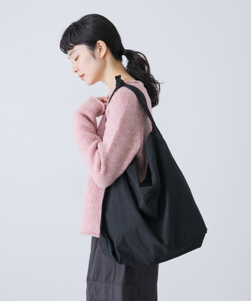 かぐれ（カグレ）の「コットンショルダーバッグ（ショルダーバッグ・レディース・RED/GRAY/NAVY/BLACK・FREE）」の6枚目の写真