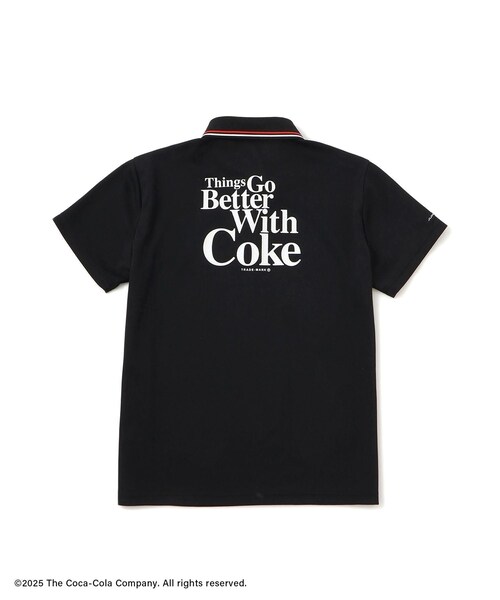 ROPE'(ロペ)の「コカ・コーラ バックプリント レディースポロシャツ(ポロシャツ・レディース・ブラック/ホワイト・L/M/S)」の19枚目の写真