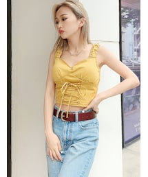 GYDA | レースアップデザインブラウス(シャツ/ブラウス)