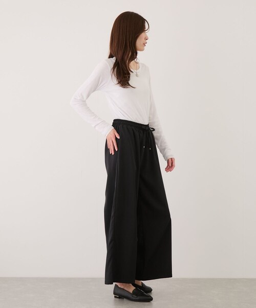 Jayro（ジャイロ）の「リネンライクワイドパンツ（その他パンツ・レディース・ブラック/ネイビー系・F）」の10枚目の写真
