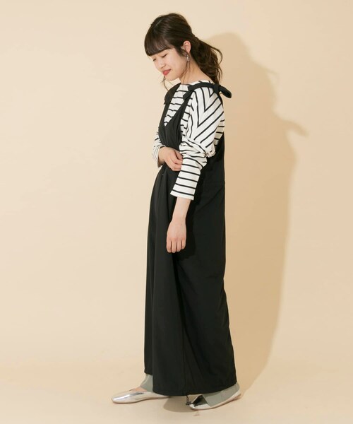 ITEMS URBANRESEARCH（アイテムズ アーバンリサーチ）の「レインウェアジャンパースカート（サロペット/オーバーオール・レディース・KHAKI/BEIGE/BLACK・one）」の8枚目の写真