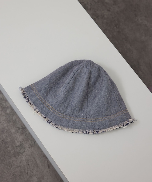 ADAM ET ROPE'(アダムエロペ)の「【J'aDoRe・店舗限定】【La Maison de Lyllis(メゾンドリリス)】TURI ハット(ハット・レディース・ホワイト系/ネイビー系・F)」の2枚目の写真