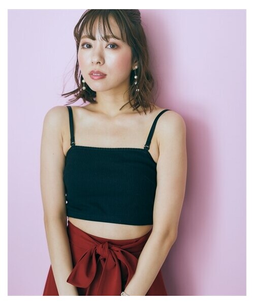 nissen（ニッセン）の「大きいサイズ  チューブトップ　marun（キャミソール・レディース・オフホワイト/黒・L/LL/3L/4L/5L/6L/8L/10L）」の11枚目の写真