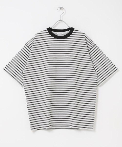 URBAN RESEARCH DOORS（アーバンリサーチドアーズ）の「プレーティング マルチボーダー TEE（Tシャツ/カットソー・メンズ・OFF×CCL/BRN×NVY・M/L）」の3枚目の写真