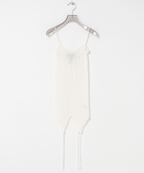 URBAN RESEARCH(アーバンリサーチ)の「EUCHRONIA LACE CAMISOLE(キャミソール・レディース・OFF WHITE/BLACK・Free)」の1枚目の写真