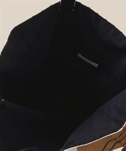 ROPE'(ロペ)の「幾何学柄シルクトートバッグ(トートバッグ・レディース・オフホワイト/サックス・F)」の17枚目の写真