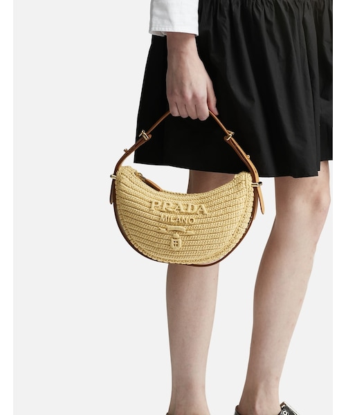 PRADA（プラダ）の「Prada Arqué Crochet Shoulder Bag（その他・レディース・Natural）」の6枚目の写真