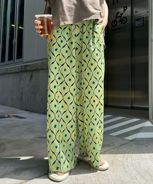 cardo fabrica アフリカンバティックテーパードイージーパンツ cardo fabrica アフリカンバティックテーパードイージーパンツ