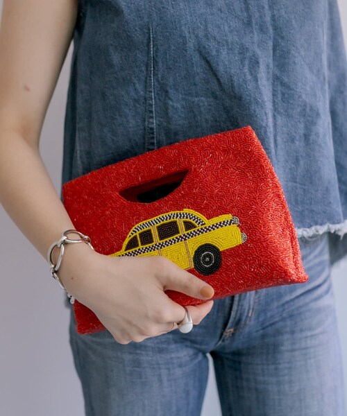 【MOYNA(モイナ)】クラッチ/オケージョン/セレモニー/ビーズ刺しゅう/ビジューハンドバッグ