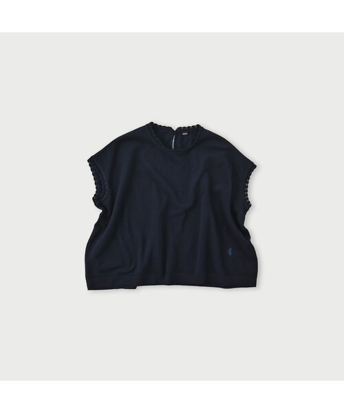 45R(フォーティファイブアール)の「カノコニットソーのMキャミ(インディゴ)(トップス・レディース・73-R45 濃/93-45 濃・00-M/04-XL)」の2枚目の写真