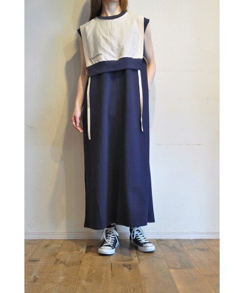 blanc basque（ブランバスク）の「レイヤードワンピース（ワンピース・レディース・グリーン/ブルー/ブラック・one）」の3枚目の写真