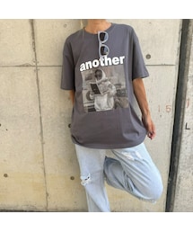 copine | フォトプリントTシャツ(チャコールグレー)(Tシャツ/カットソー)