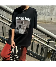 copine | フォトプリントTシャツ(ブラック)(Tシャツ/カットソー)