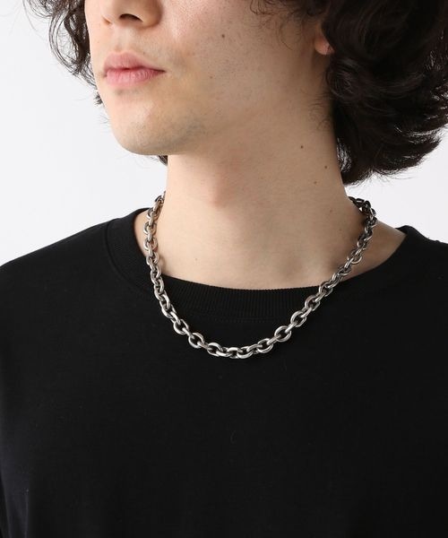 HARE(ハレ)の「ステンレスチェーンネックレス(アクセサリー・メンズ・シルバー系その他11/シルバー系その他12・FREE)」の4枚目の写真
