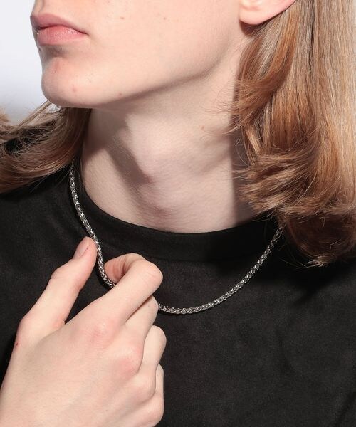 HARE(ハレ)の「ステンレスチェーンネックレス(アクセサリー・メンズ・シルバー系その他11/シルバー系その他12・FREE)」の8枚目の写真