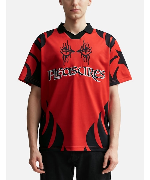 PLEASURES（プレジャー）の「AFTERLIFE SOCCER JERSEY（その他・メンズ・Red・S/M/L/XL/XXL）」の3枚目の写真