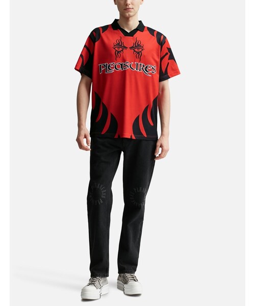 PLEASURES（プレジャー）の「AFTERLIFE SOCCER JERSEY（その他・メンズ・Red・S/M/L/XL/XXL）」の5枚目の写真