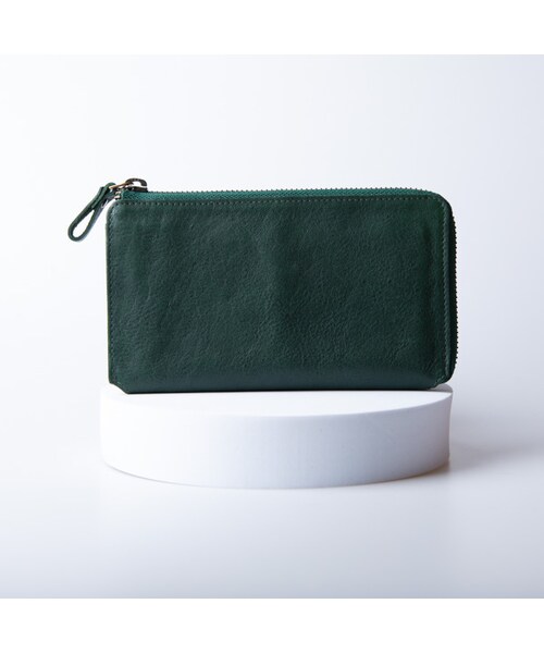 Hallelujah(ハレルヤ)の「レディース 小さい長財布「TIDY2.0」L字ファスナー 長財布 タイディ2.0 Mollis(財布・レディース・Red/Green/Camel/Navy/Pink beige・W17.2cm / H10.0cm / D1.8cm)」の4枚目の写真