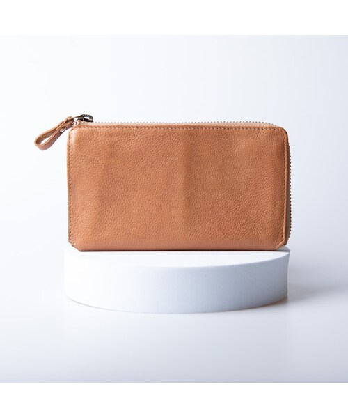 Hallelujah(ハレルヤ)の「レディース 小さい長財布「TIDY2.0」L字ファスナー 長財布 タイディ2.0 Mollis(財布・レディース・Red/Green/Camel/Navy/Pink beige・W17.2cm / H10.0cm / D1.8cm)」の3枚目の写真