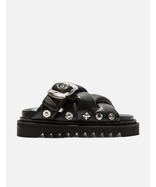 Padded Leather Sandals