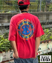 CIAOPANIC | 【BUGLE BOY/ビューグル ボーイ】古着ライク加工半袖プリントTシャツ(Tシャツ/カットソー)