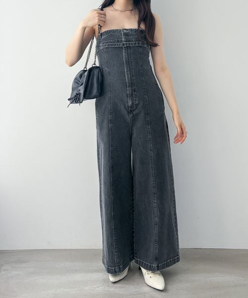 Heather（ヘザー）の「Denimベアオールインワン（）」 - WEAR