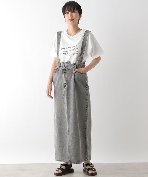 LEPSIM（レプシィム）の「マルチリメイクデニムジャンパースカート