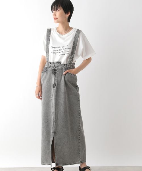 LEPSIM（レプシィム）の「マルチリメイクデニムジャンパースカート