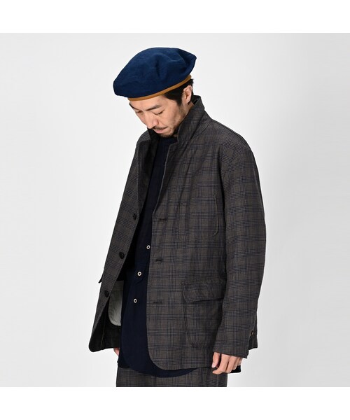 コットンツイードの908ブレザー 45R撚杢コットンツイードの908ブレザー: WOMEN｜45R