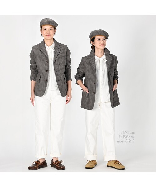 45R（フォーティファイブアール）の「撚杢コットンツイードの908