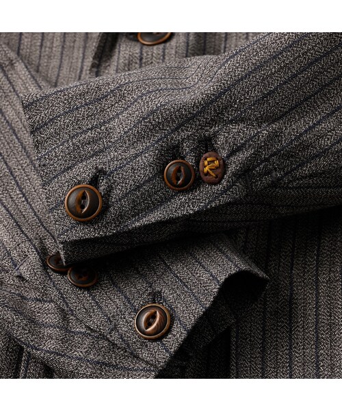 45R（フォーティファイブアール）の「撚杢コットンツイードの908