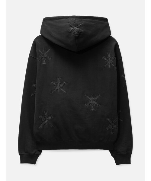 UNKNOWN.(アンノウン)の「Black on Black Dagger Embroidery Hoodie(その他・メンズ・Black・S/M/L/XL)」の2枚目の写真