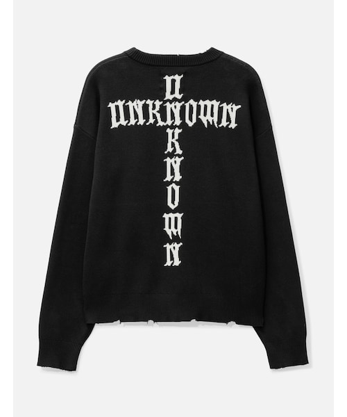 UNKNOWN.(アンノウン)の「Cross Logo Knit(その他・メンズ・Black・S/M/L/XL)」の2枚目の写真
