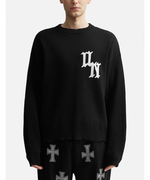 UNKNOWN.(アンノウン)の「Cross Logo Knit(その他・メンズ・Black・S/M/L/XL)」の3枚目の写真
