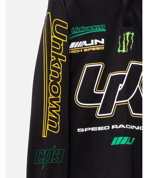 UNKNOWN.(アンノウン)の「Racing Longsleeve Polo(その他・メンズ・Black・S/M/L/XL)」の3枚目の写真