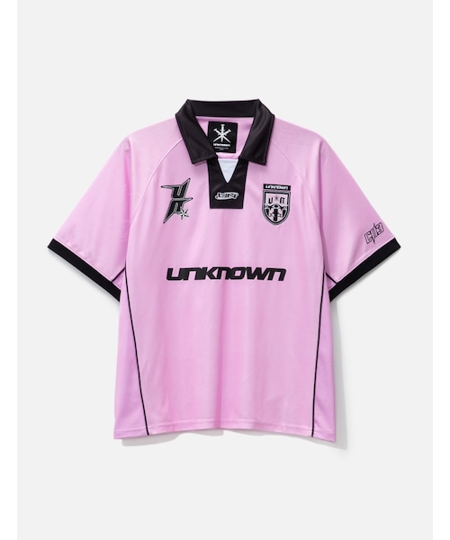 UNKNOWN.(アンノウン)の「Pink Monogram Football Shirt(その他・メンズ・Pink・S/M/L/XL)」の1枚目の写真