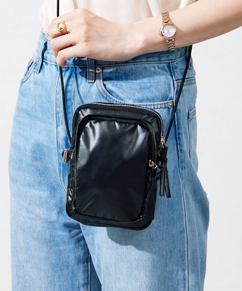 3coins（3coins）の「メタリックミニショルダーバッグ（ショルダーバッグ・ホワイト/シルバー/ブラック・FREE）」の2枚目の写真