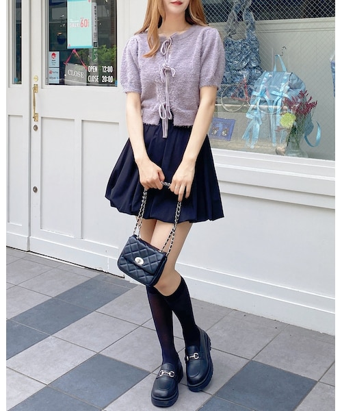 関税込み】GANNI ブラック バルーン ミニスカート 1_7da887fa-3104