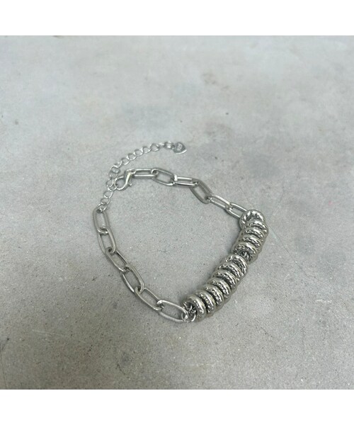 copine(コピン)の「リングモチーフチェーンブレスレット(ブレスレット・レディース・シルバー・ワンサイズ)」の1枚目の写真