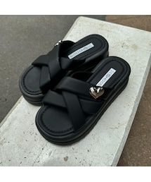 copine | ハートモチーフ厚底サンダル(3size)(サンダル)