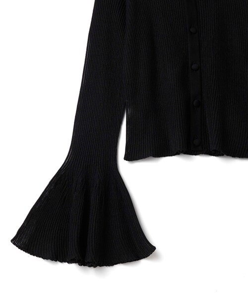 CFCL（シーエフシーエル）の「HYPHA LUCENT BELL SLEEVE CARDIGAN（トップス・レディース・G.BROWN/24/BLACK/01・03）」の4枚目の写真