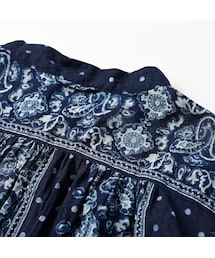 ＊フォーティファイブアール 45R インディゴ ストライプ ベスト 3 45R（フォーティファイブアール）の「ペイズリードット