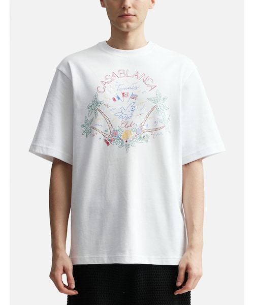 Casablanca テニスクラブ Tシャツ Sサイズ ホワイト Casablanca テニスクラブ Tシャツ Sサイズ ホワイト Casablanca Club