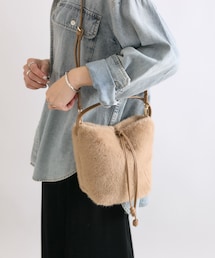 RIVE DROITE | 予約【シーズンムードを高める】フェイクファーハンドバッグ/9月上旬お届け予定(ハンドバッグ)