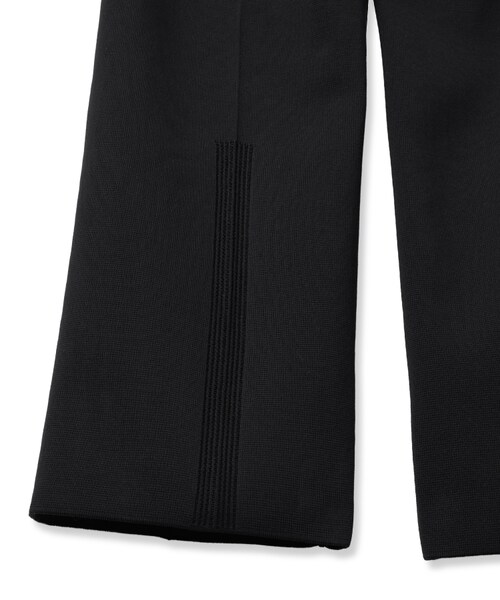 CFCL MILAN RIB STRAIGHT PANTS サイズ1 ブラック CFCL - MILAN RIB STRAIGHT PANTS -black- 23aw men | asterisk