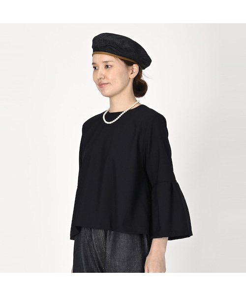 45R(フォーティファイブアール)の「梳毛ウールのレフアブラウス 45R(フォーティファイブアール)の「梳毛ウールのレフアブラウス