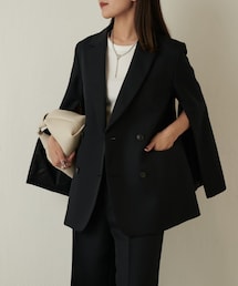 Lui's | 2WAYスリーブストレッチツイルオーバーダブルジャケット(テーラードジャケット)