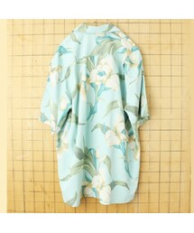 トミーバハマ　アロハシャツ　柄シャツ　シルク　花柄　オープンカラー　メンズM Tommy Bahama（トミーバハマ）の「90s USA Tommy Bahama シルク アロハ