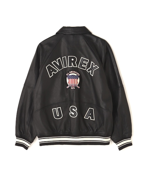 AVIREX（アヴィレックス）の「LIGHT SIGNATURE VARSITY JACKET/ライト シグネチャー バーシティー ジャケット（ジャケット/アウター・ブラック/ピンク/ライトブルー/グリーン/オレンジ/エクリュ・M/L/XL/2XL）」の17枚目の写真
