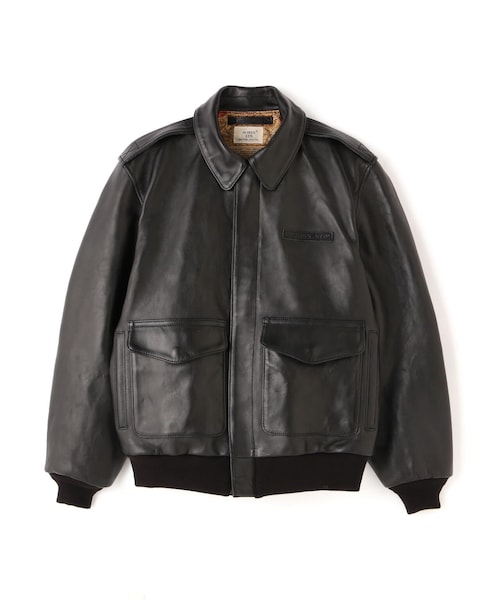 AVIREX（アヴィレックス）の「A-2 FLIGHT JACKET ANTIQUE LANB / A-2 フライトジャケット アンティークラム / AVIREX（ジャケット/アウター・ブラック/ブラウン・36/38/40/42/44）」の8枚目の写真